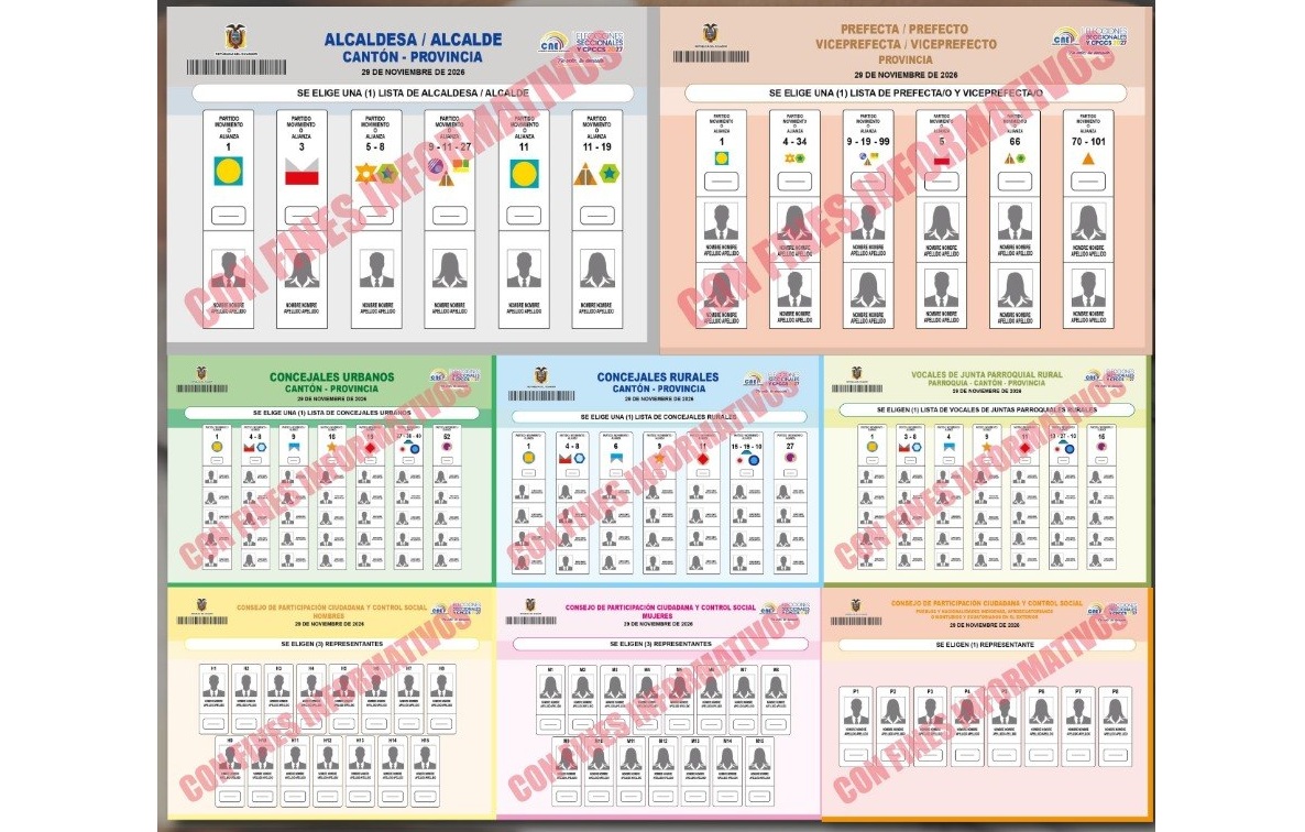 CNE aprobó diseños de papeletas, documentos y paquete electoral para las Elecciones 2027